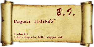 Bagosi Ildikó névjegykártya